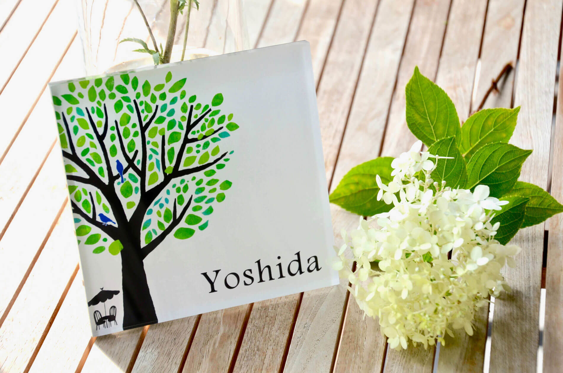 シンボルツリーのデザイン表札